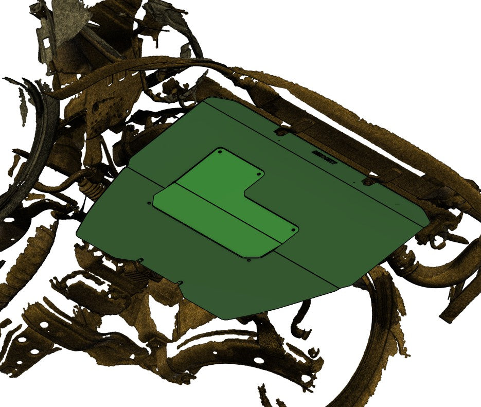 an aerocutt product on the undercarriage of a subaru gc8 wrx