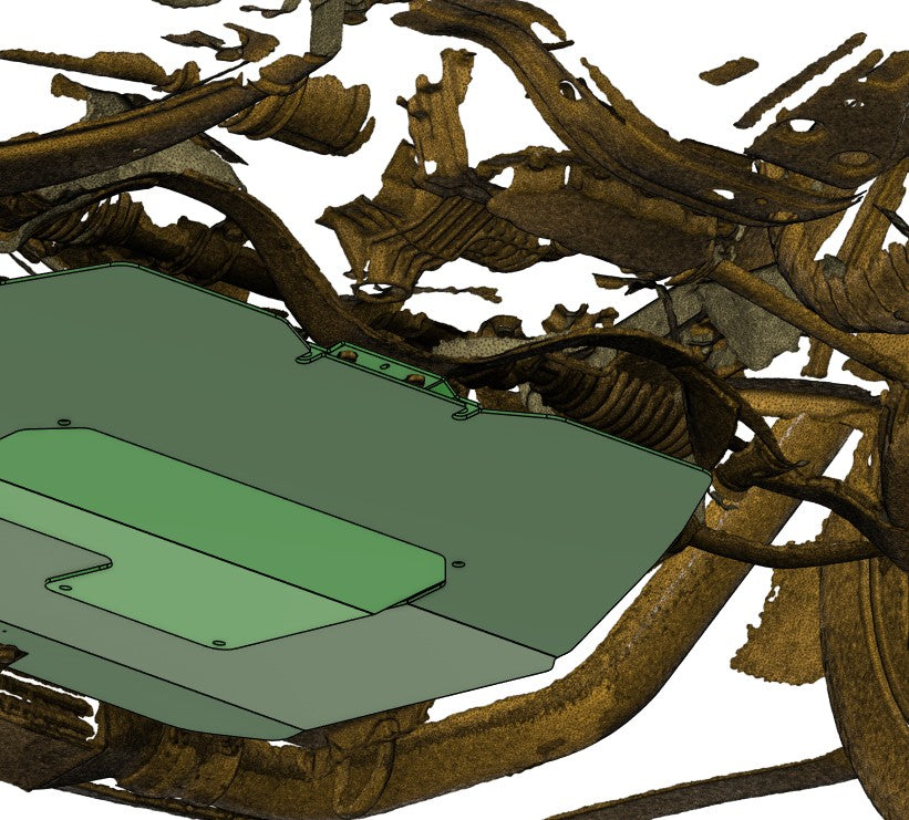 an aerocutt product on the undercarriage of a subaru gc8 wrx
