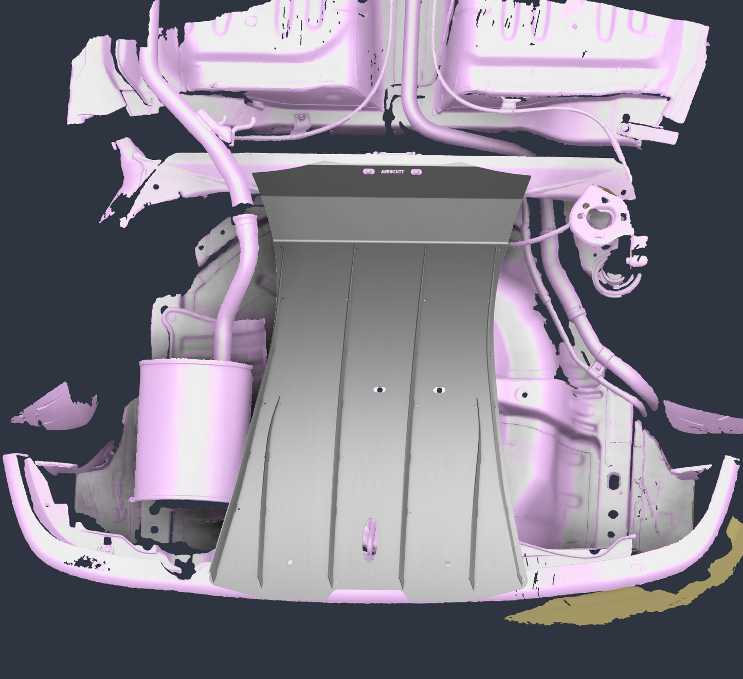 Honda Jazz GD Rear Underbody Diffuser