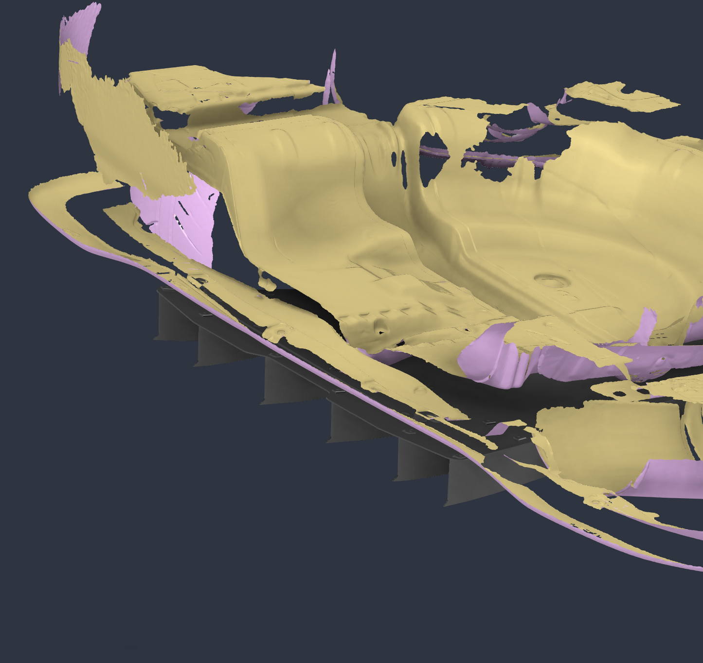 Honda Jazz GD Rear Underbody Diffuser