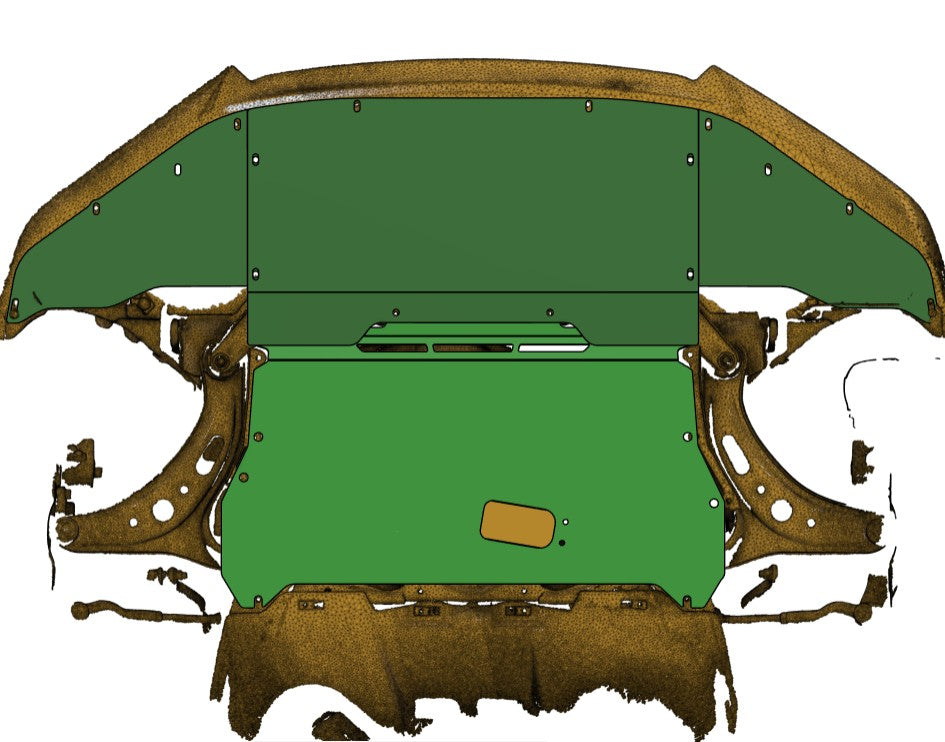 Toyota 86 zn6 front panel shown from underside of the car