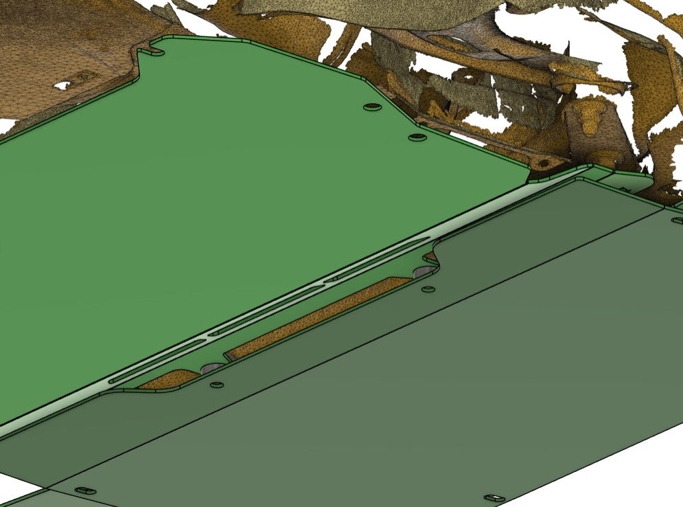 Toyota 86 zn6 front panel shown from underside