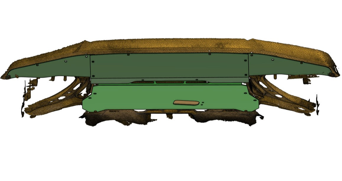 Toyota 86 zn6 front panel shown from underside of the car with engine bash plate installed