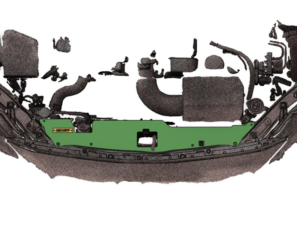 gt86 brz air diversion cooling panel, front upper panel