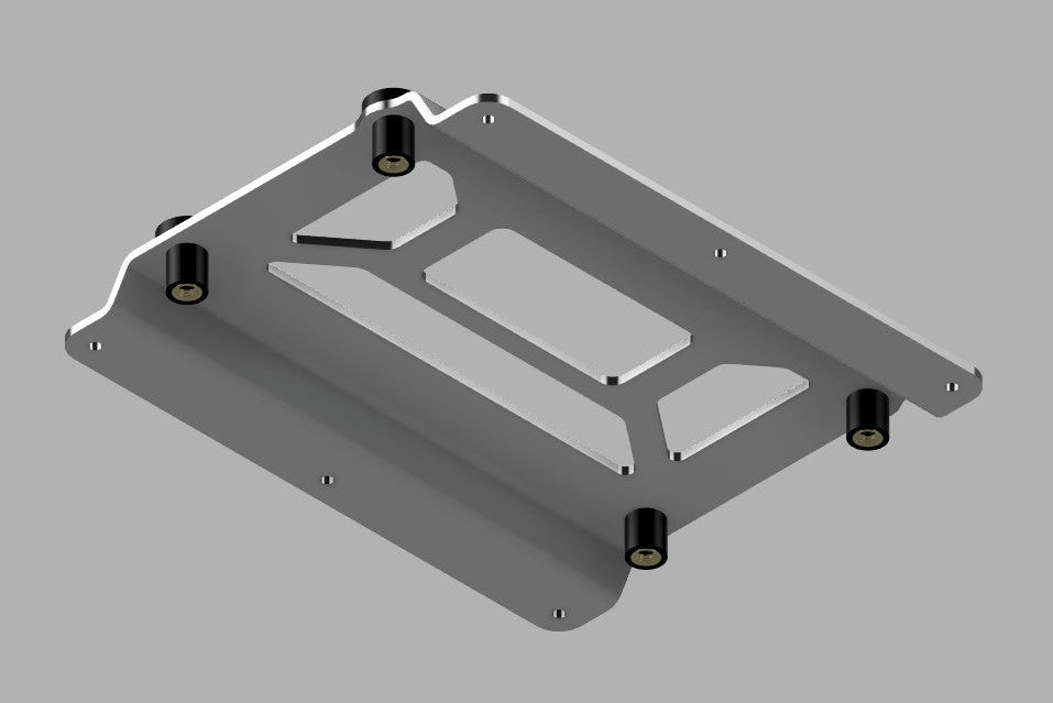 a holley mounting bracket with soft vibration dampening
