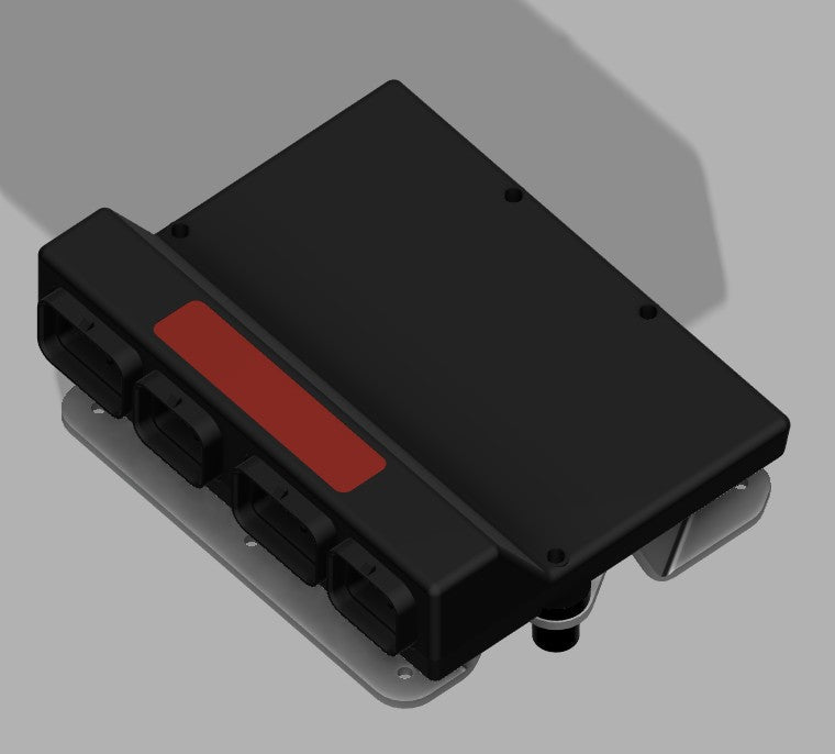 Motec M150 safely mounted to a soft mount vibration free bracket 