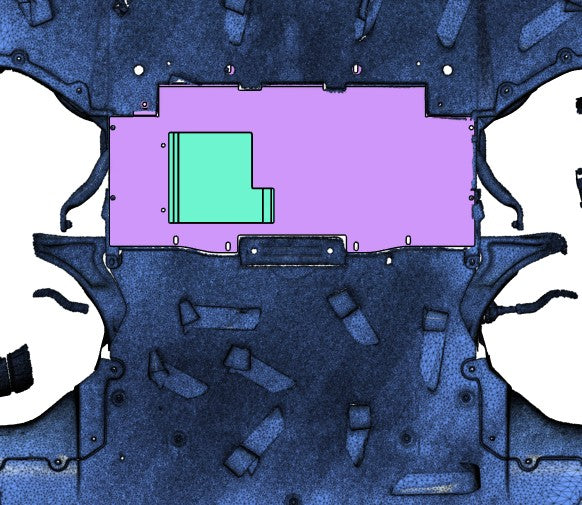 Nissan R35 GTR Underbody Tray Replacement - Protection Bash/Skid Plate, UNDER CAR SHOT SKID PLATE R35 SKYLINE GTR 