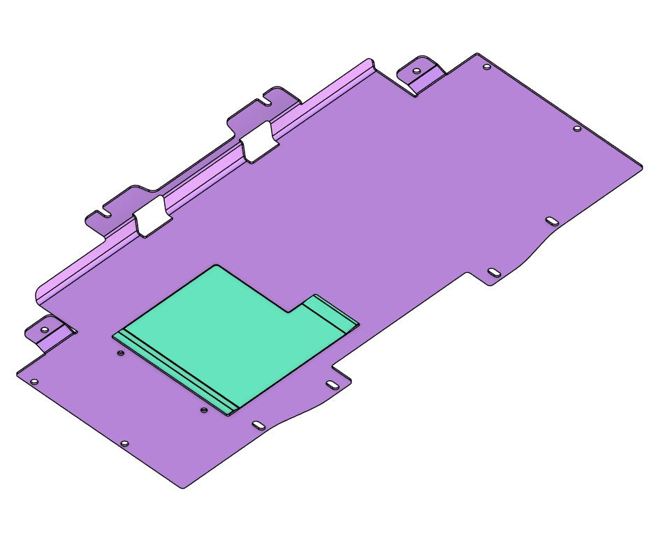 Nissan R35 GTR Underbody Tray Replacement - Protection Bash/Skid Plate 3D SCAN RENDER AEROCUTT