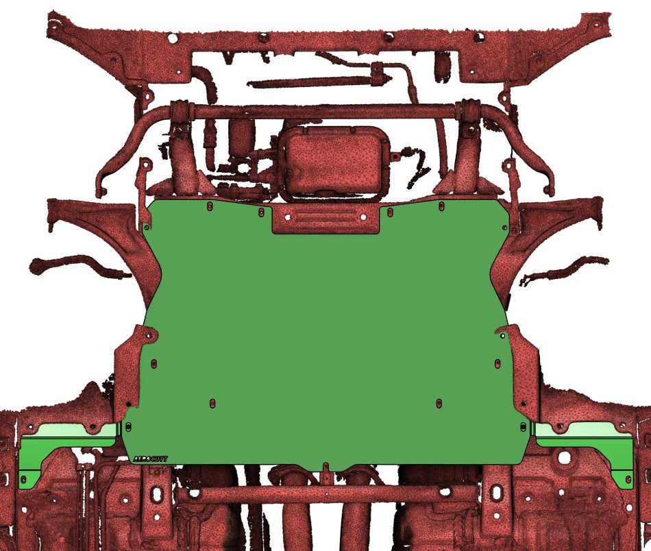 3D scan of undertray fitted to Nissan r35 GT-R