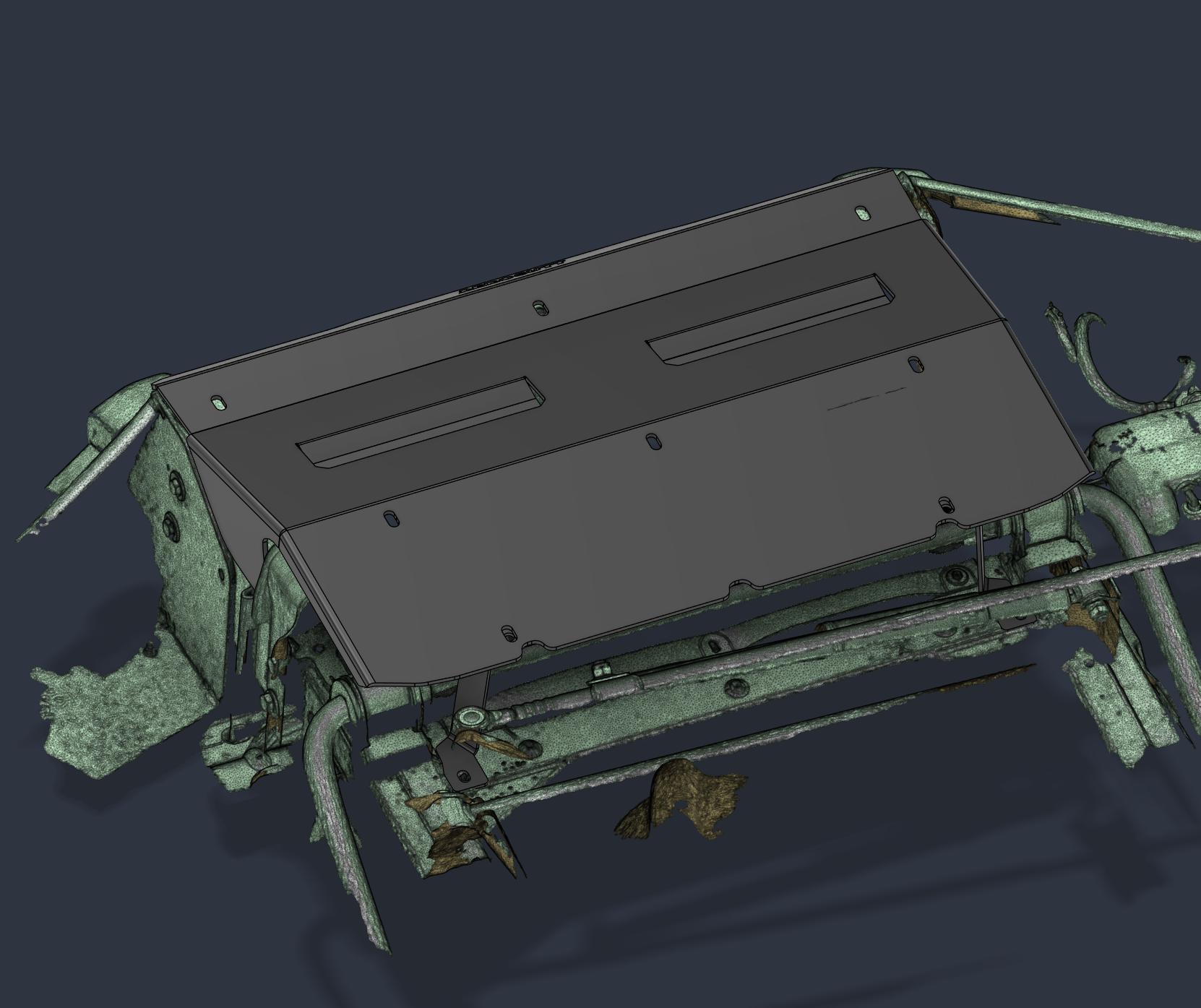 land rover discovery 2 d2 underbody plate 