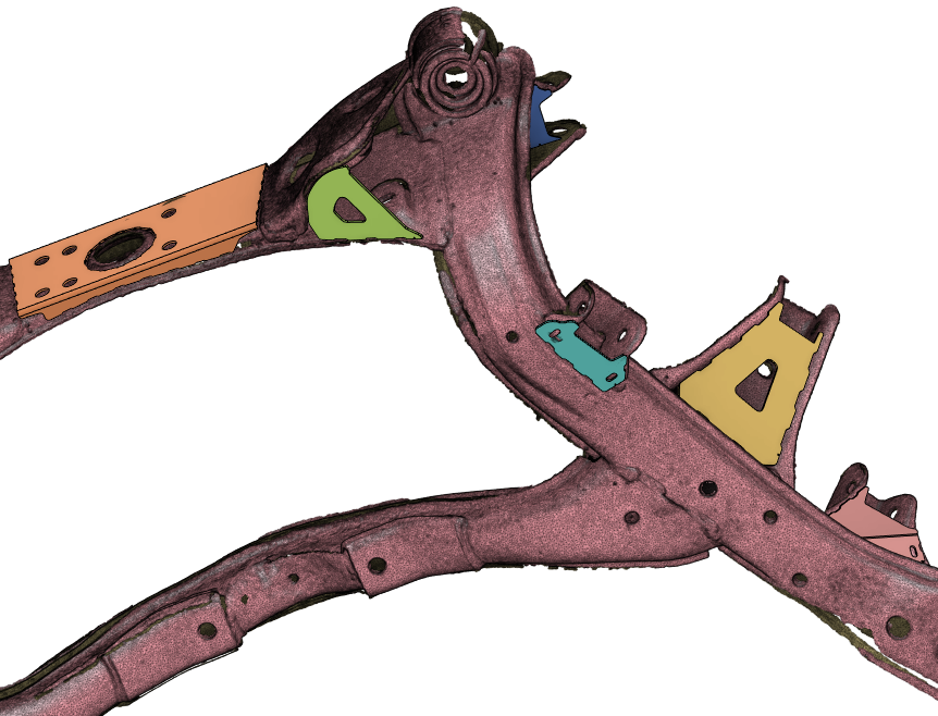 S13 180SX R32 Rear Subframe Brace Kit weld in kit render 3d r200 differential 