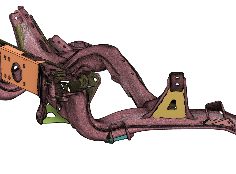S13 180SX R32 Rear Subframe Brace Kit weld in kit scan