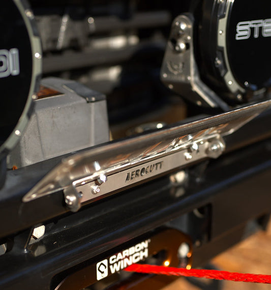 Aerocutt Number Plate Up/Down Tilt License Plate Bracket Suit Winch