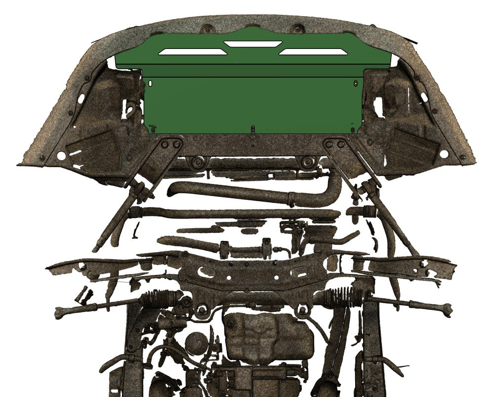 300ZX Z32 UNDERTRAY REPLACEMENT PANEL, 300zx damage under car panel, 300zx front splitter, oil filter inspection plate 