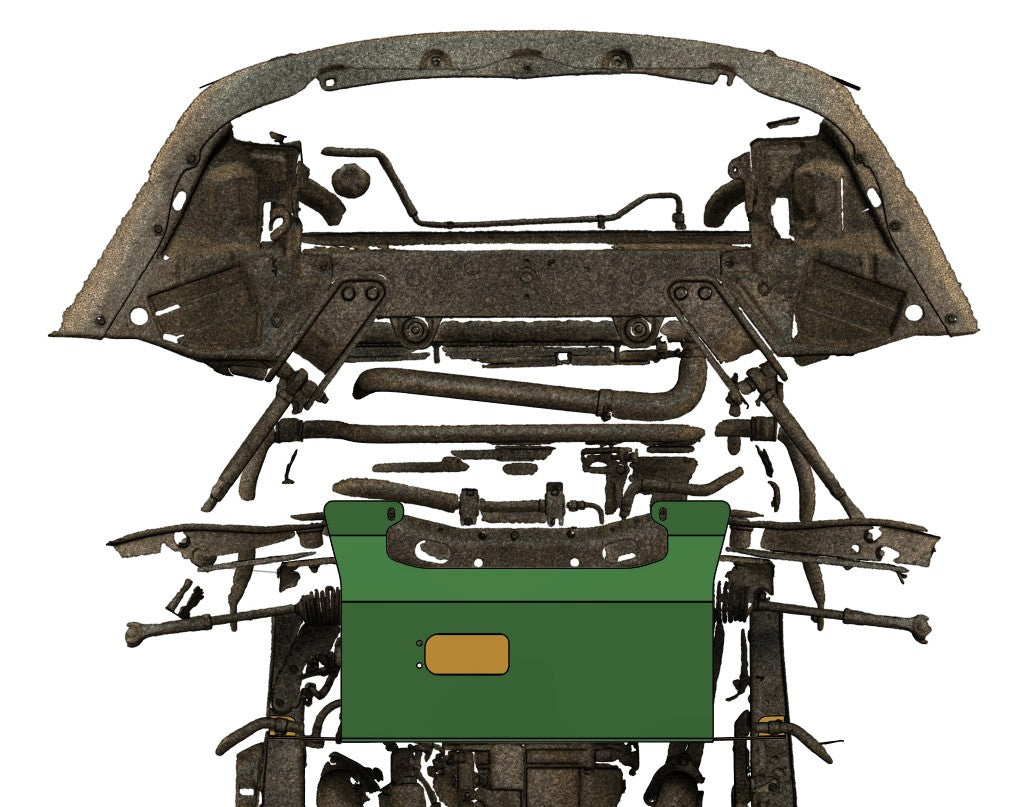 300ZX Z32 UNDERTRAY REPLACEMENT PANEL, 300zx damage under car panel, 300zx front splitter, oil filter inspection plate 