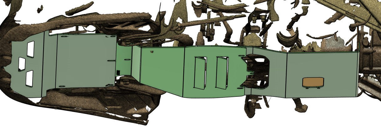 300ZX Z32 UNDERTRAY REPLACEMENT PANEL, 300zx damage under car panel, 300zx front splitter, oil filter inspection plate 