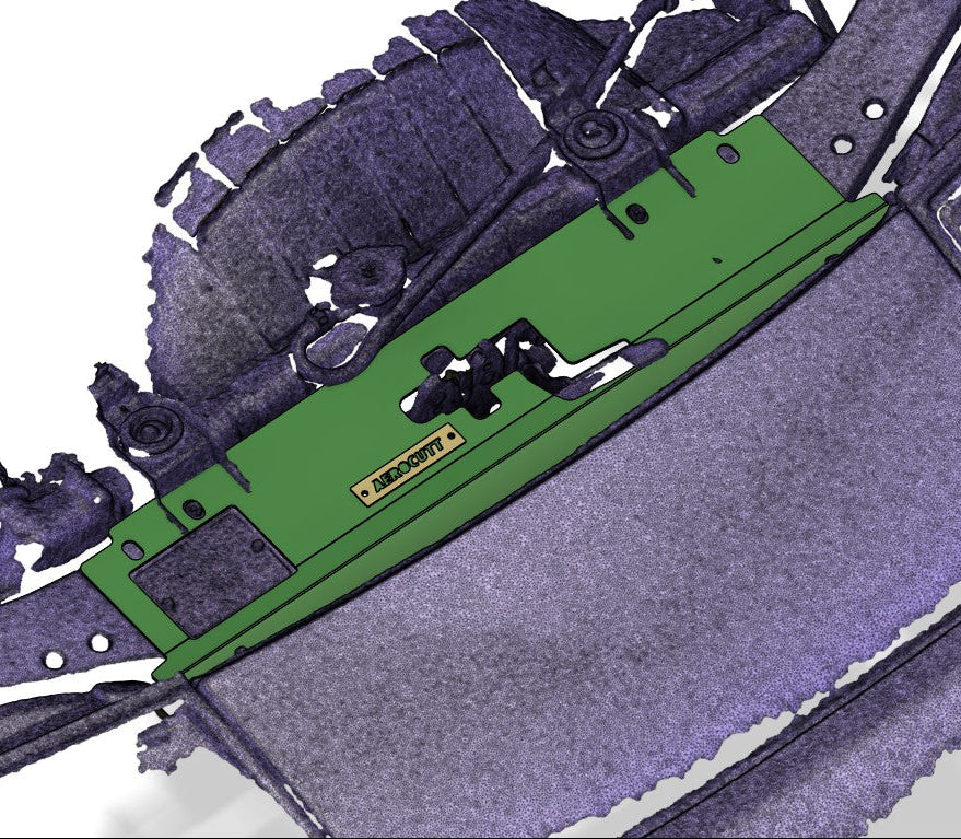 NISSAN Z32 300ZX AIR DIVERSION PANEL, COOLING AIR DUCT PANEL 3D SCAN AEROCUTT 