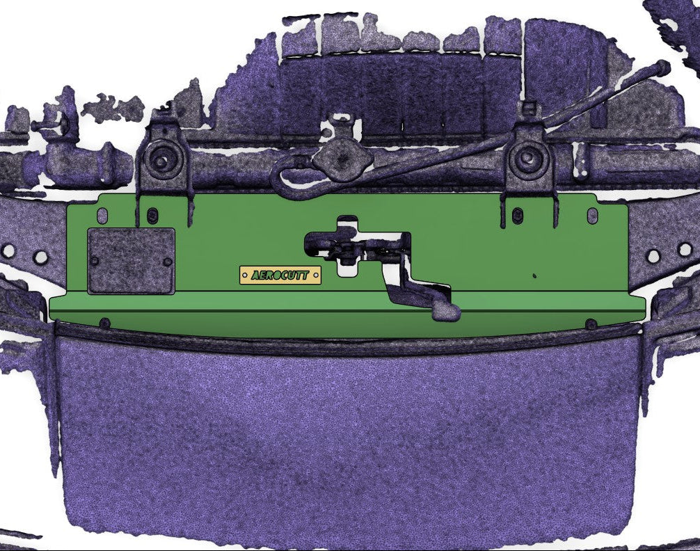 NISSAN Z32 300ZX AIR DIVERSION PANEL, COOLING AIR DUCT PANEL 3D SCAN AEROCUTT 