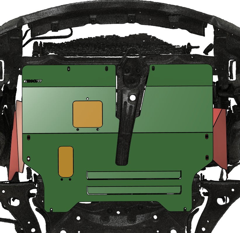 Toyota Celica ZZT231 skid plate set aerocutt 3d render 